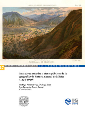 cover image of Iniciativas privadas y bienes públicos de la geografía y la historia natural de México (1830-1950)